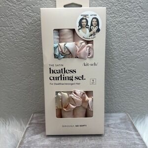 $11 🌙 Kitsch Satin Heatless Curling Set -Sunset Tie Dye NEW